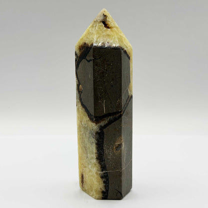 Natural Septarian Crystal Tower Obelisk - Gem Avenue Retail