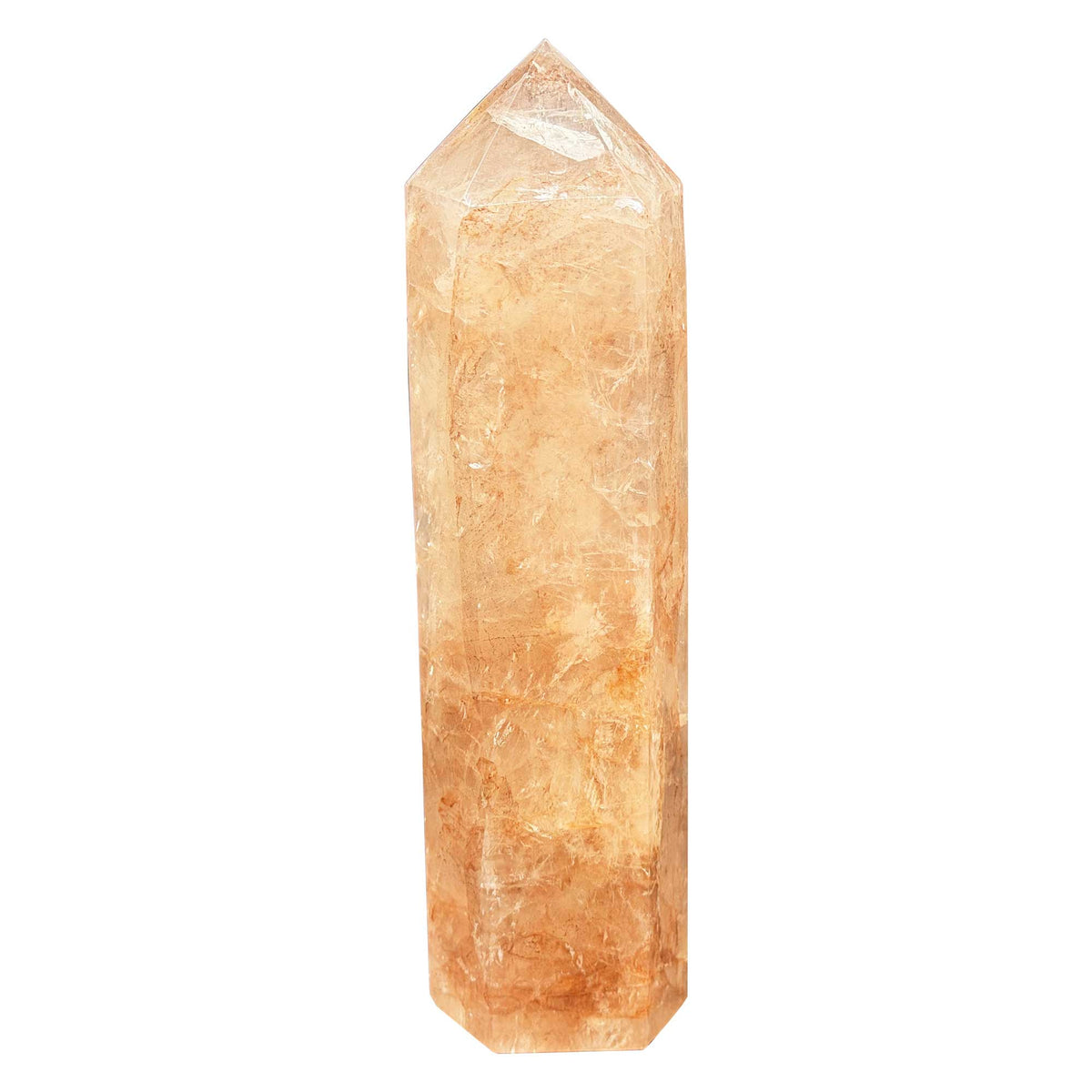 Natural Hematoid Quartz Crystal Tower Obelisk - Gem Avenue Retail