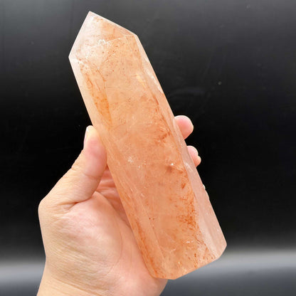 Hematoid Quartz Crystal Tower Obelisk - Gem Avenue Retail