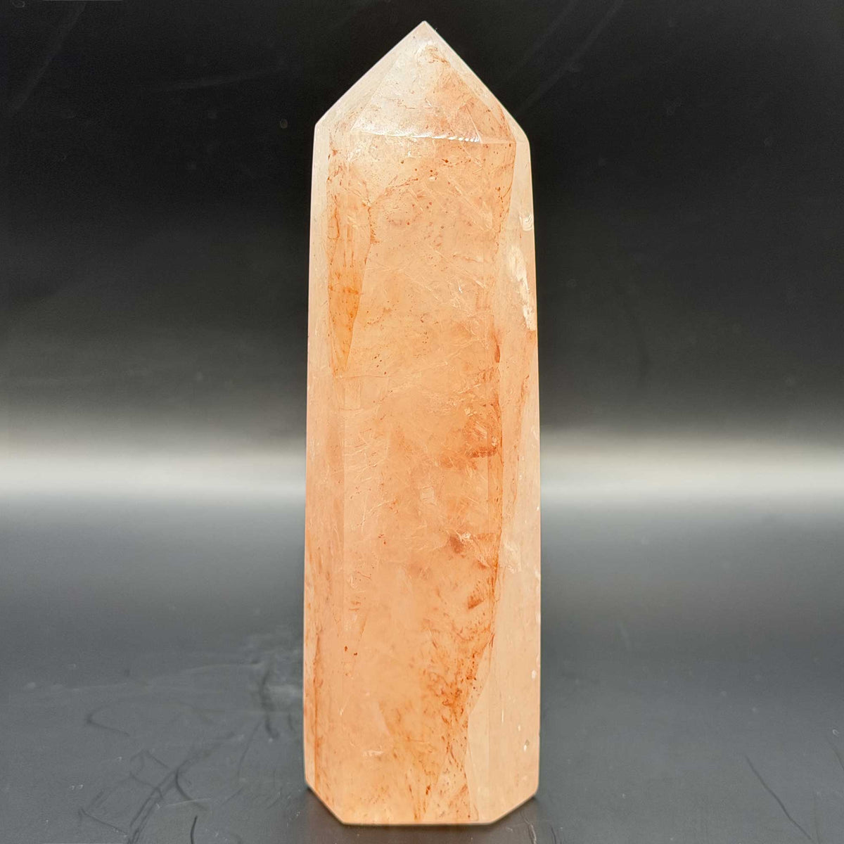 Hematoid Quartz Crystal Tower Obelisk - Gem Avenue Retail