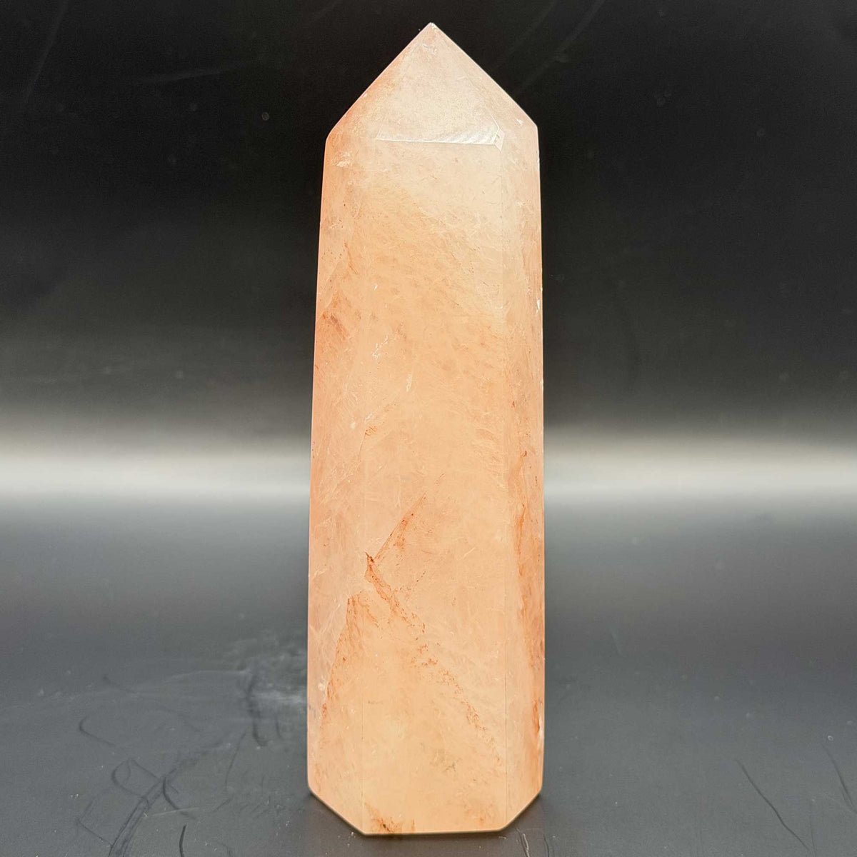 Hematoid Quartz Crystal Tower Obelisk - Gem Avenue Retail