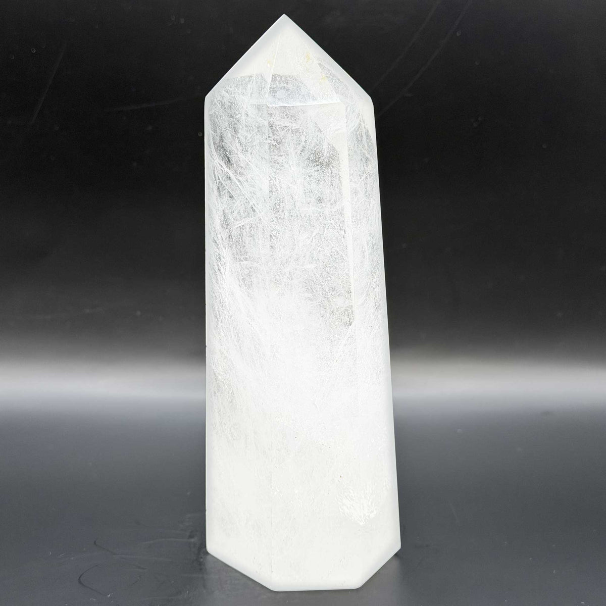 Natural Clear Quartz Crystal Tower Obelisk - Gem Avenue Retail
