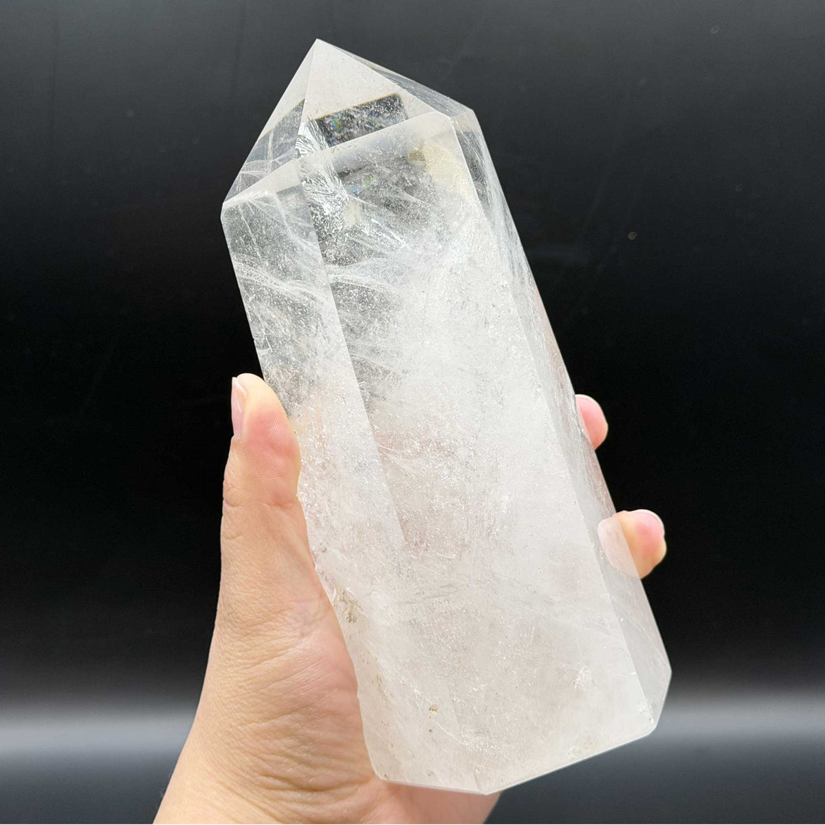 Clear Quartz Crystal Tower Obelisk - Gem Avenue Retail