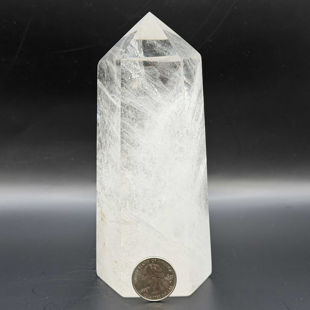 Clear Quartz Crystal Tower Obelisk - Gem Avenue Retail