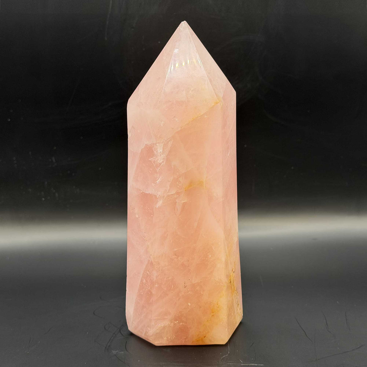 Natural Rose Quartz Crystal Tower - Gem Avenue Retail