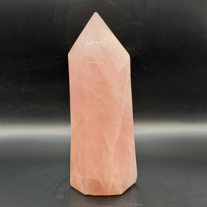 Natural Rose Quartz Crystal Tower - Gem Avenue Retail
