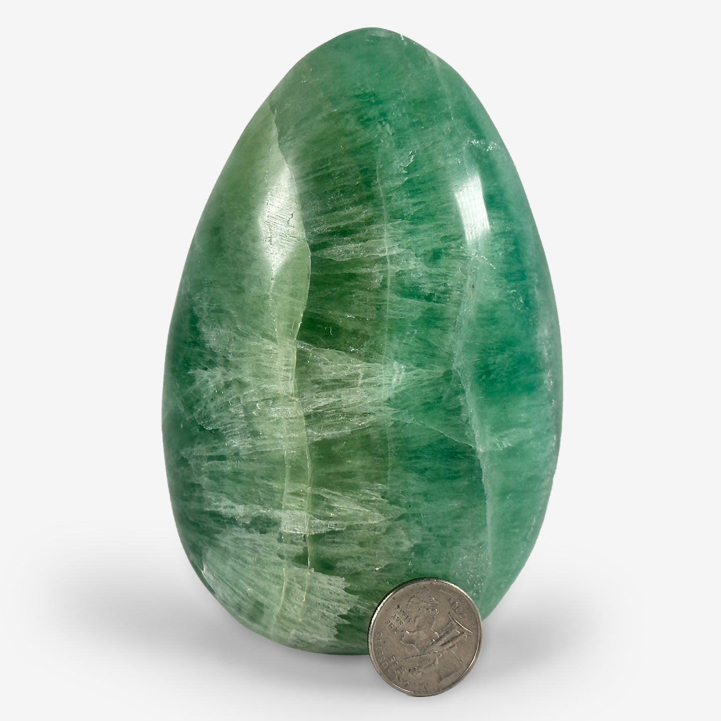 Natural Green Fluorite Self-Standing Freeform Rock - Gem Avenue