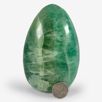 Natural Green Fluorite Self-Standing Freeform Rock - Gem Avenue