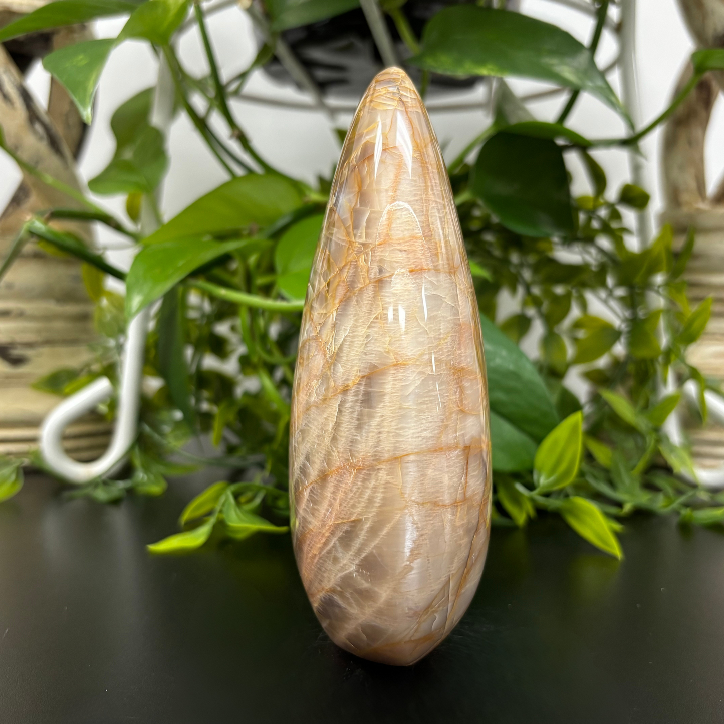 Natural Moonstone Self-Standing Freeform Rock - RPS446