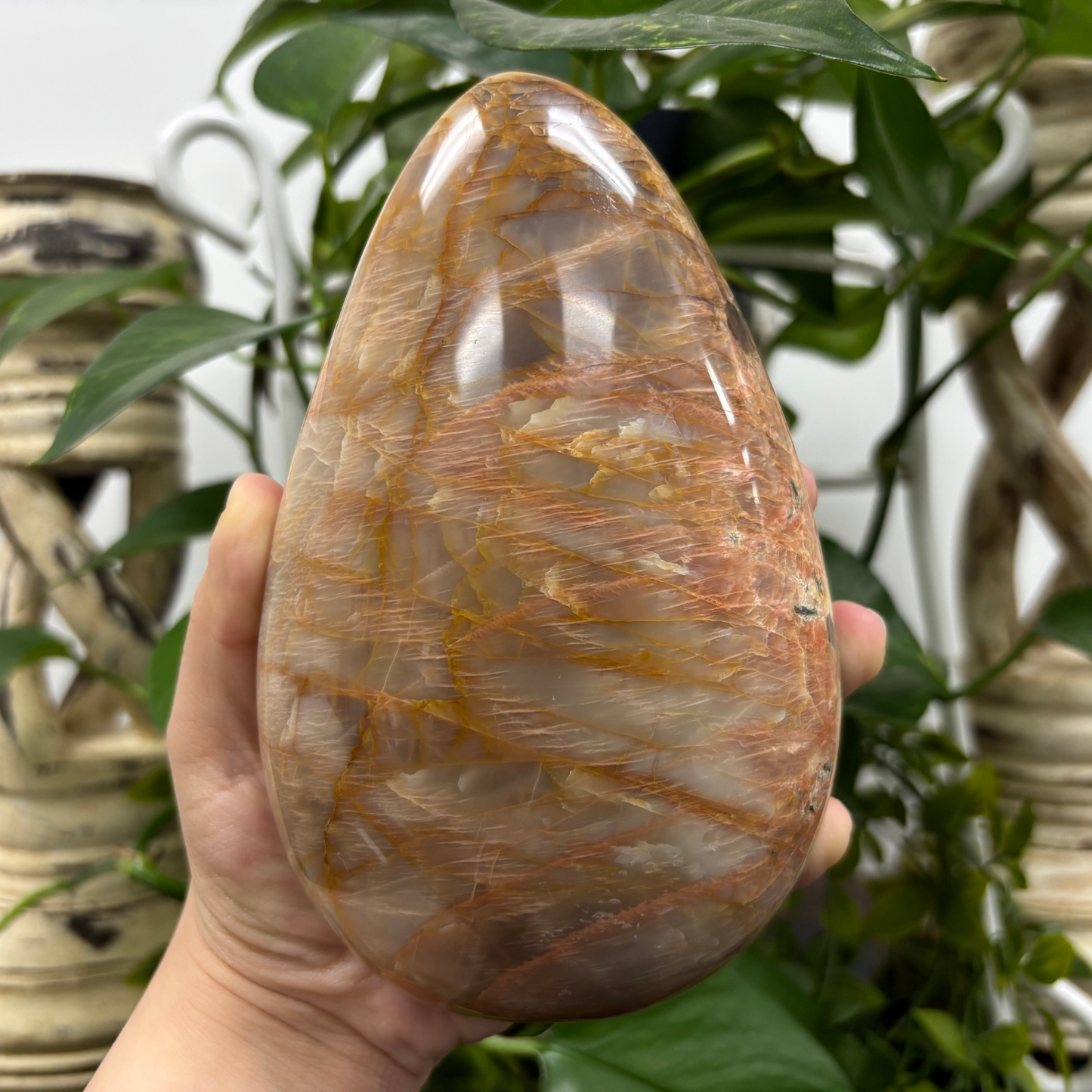 Natural Moonstone Self-Standing Freeform Rock - RPS446