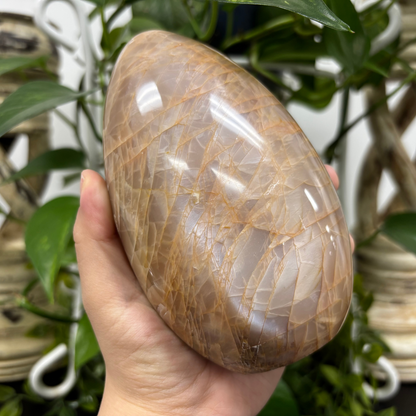 Natural Moonstone Self-Standing Freeform Rock - RPS448