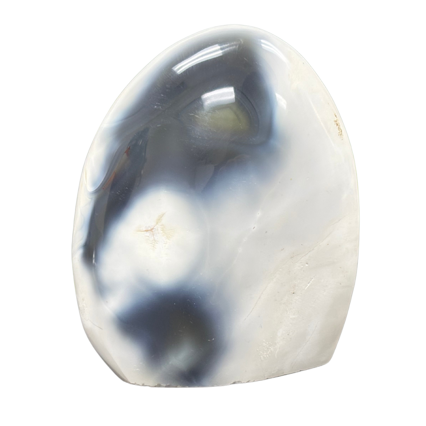 Natural Orca Agate Freeform Rock Self-Standing Polished Crystal and Home Decor Display - RPS449