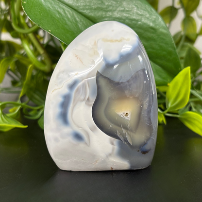 Natural Orca Agate Self-Standing Freeform Rock - RPS450
