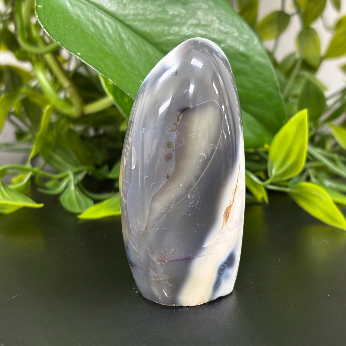 Natural Orca Agate Self-Standing Freeform Rock - RPS450