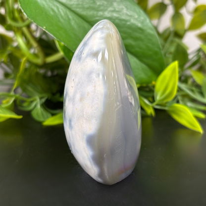 Natural Orca Agate Self-Standing Freeform Rock - RPS451