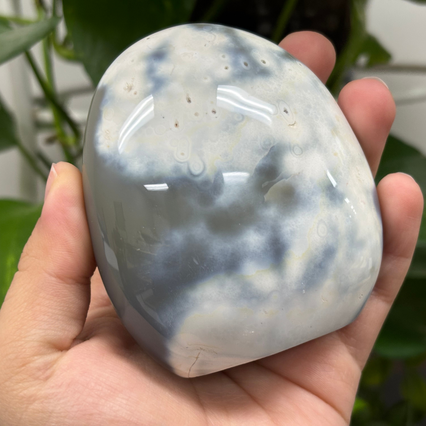 Natural Orca Agate Self-Standing Freeform Rock - RPS451