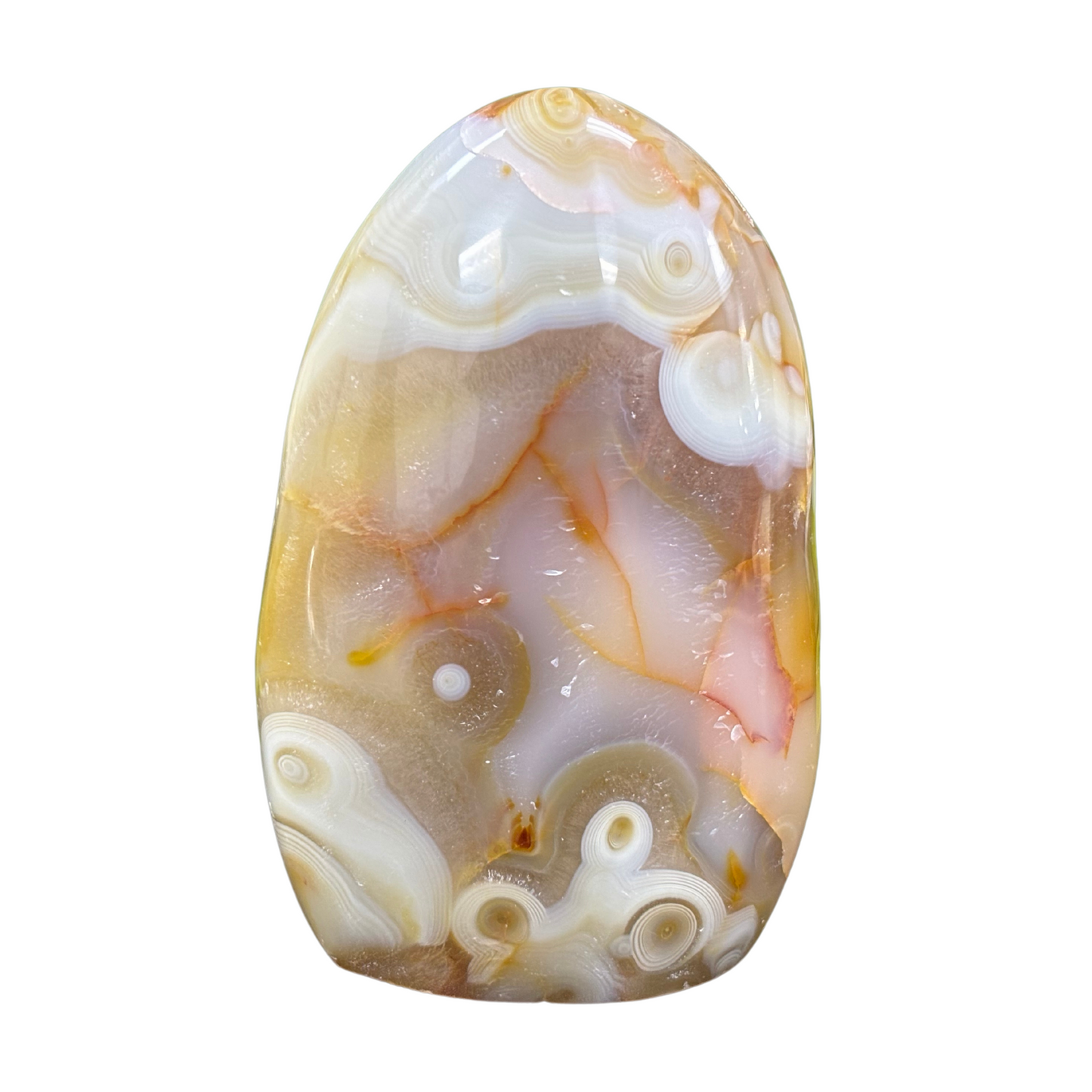 Natural Carnelian Freeform Crystal – Polished Healing Stone for Energy, Creativity & Décor – RPS454