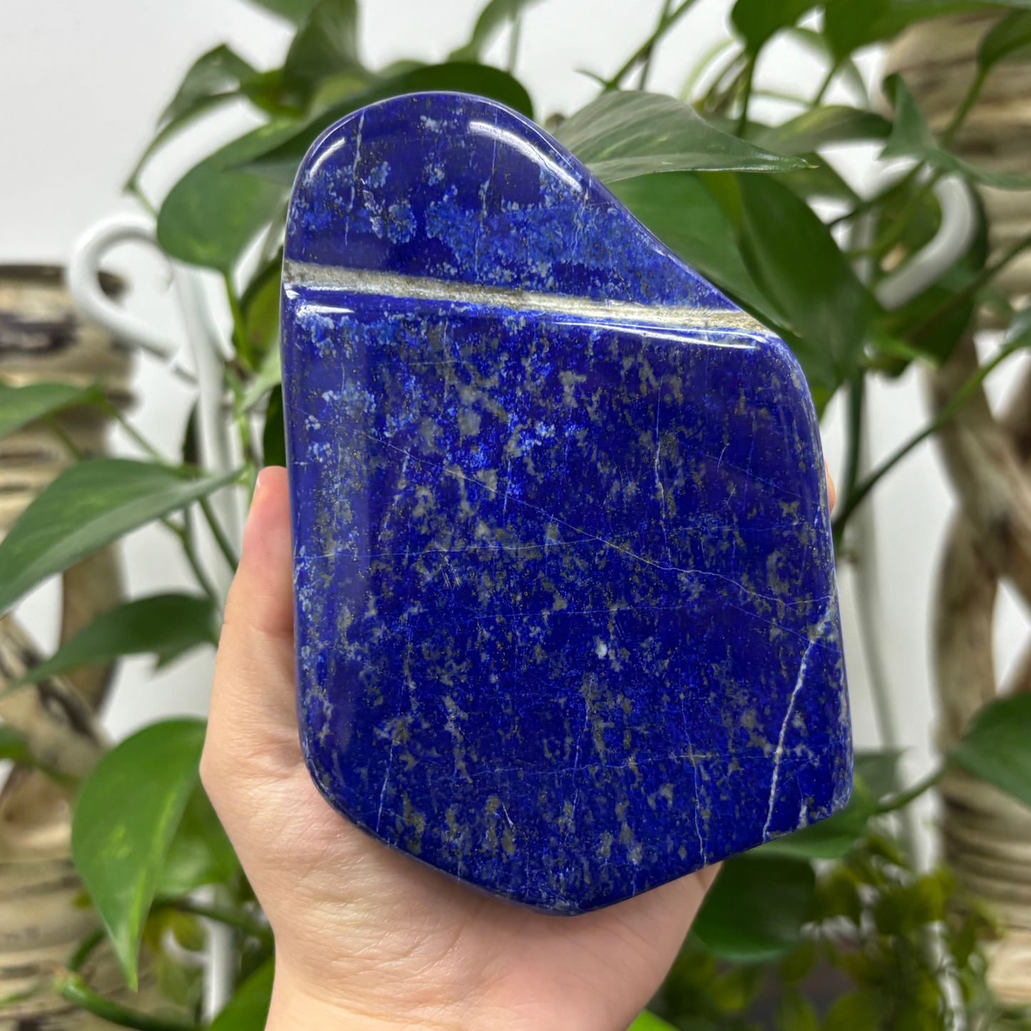Natural Lapis Lazuli Self-Standing Freeform Rock - Healing Crystal Gemstone Decor-RPS458