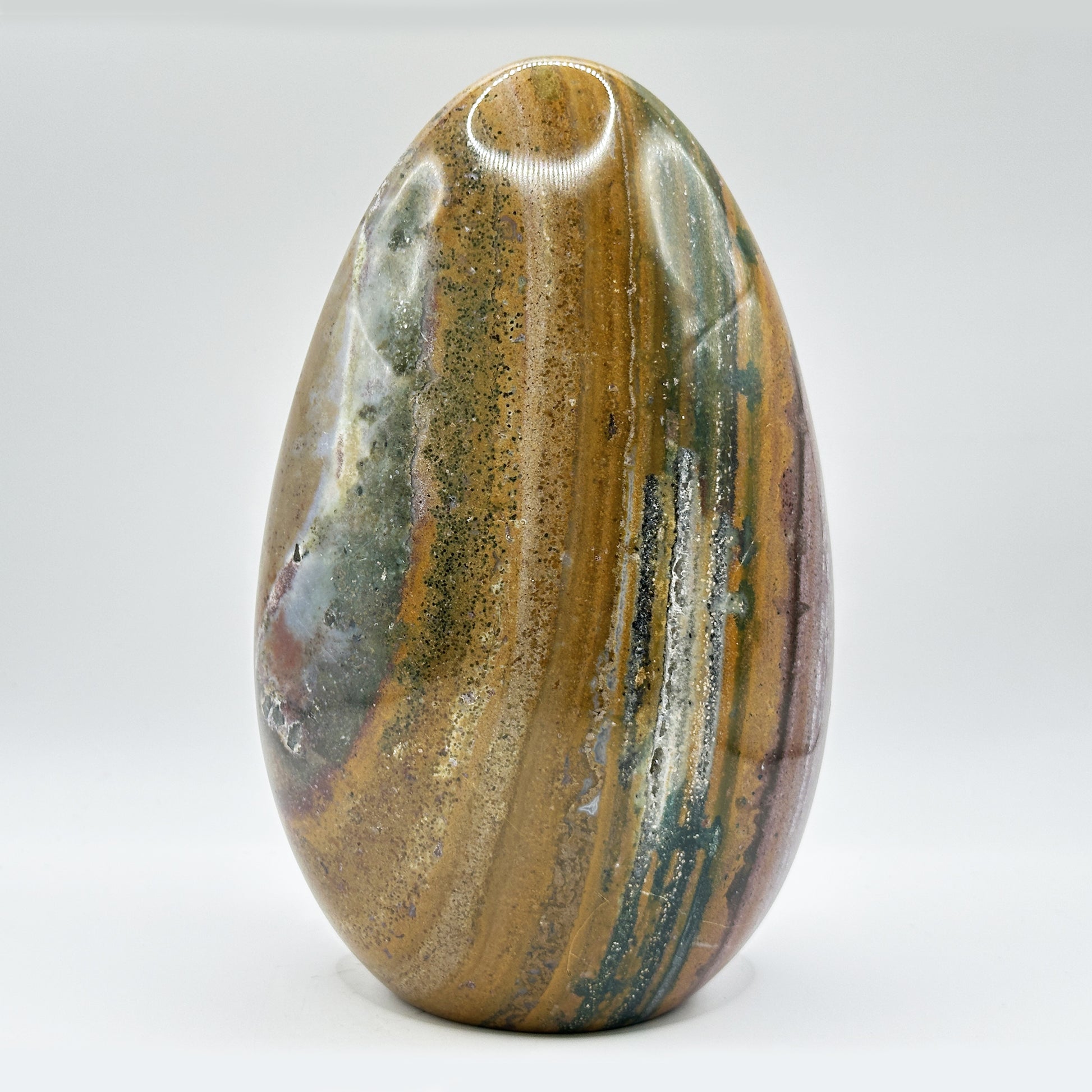 Natural Self-Standing Polished Sea Jasper Freeform - Gem Avenue