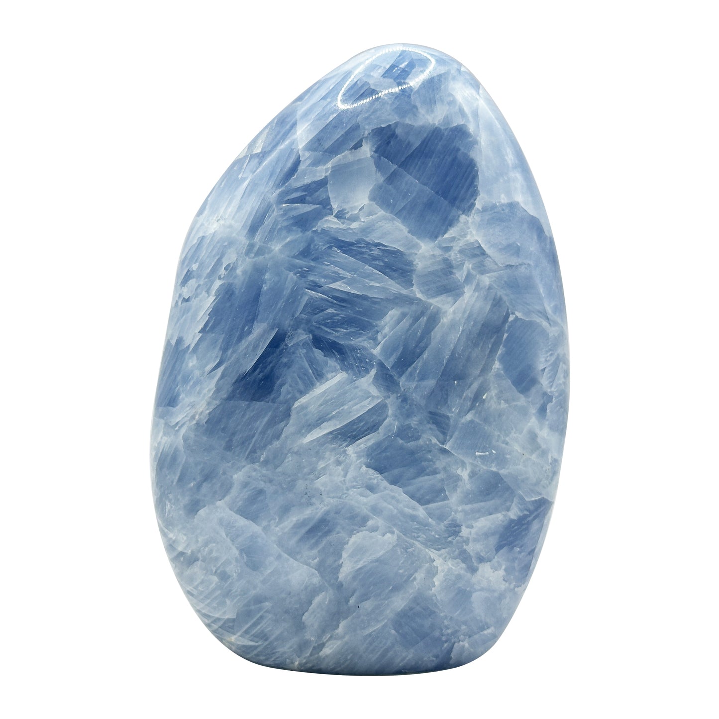Natural Self-Standing Polished Blue Celestite Freeform - Gem Avenue