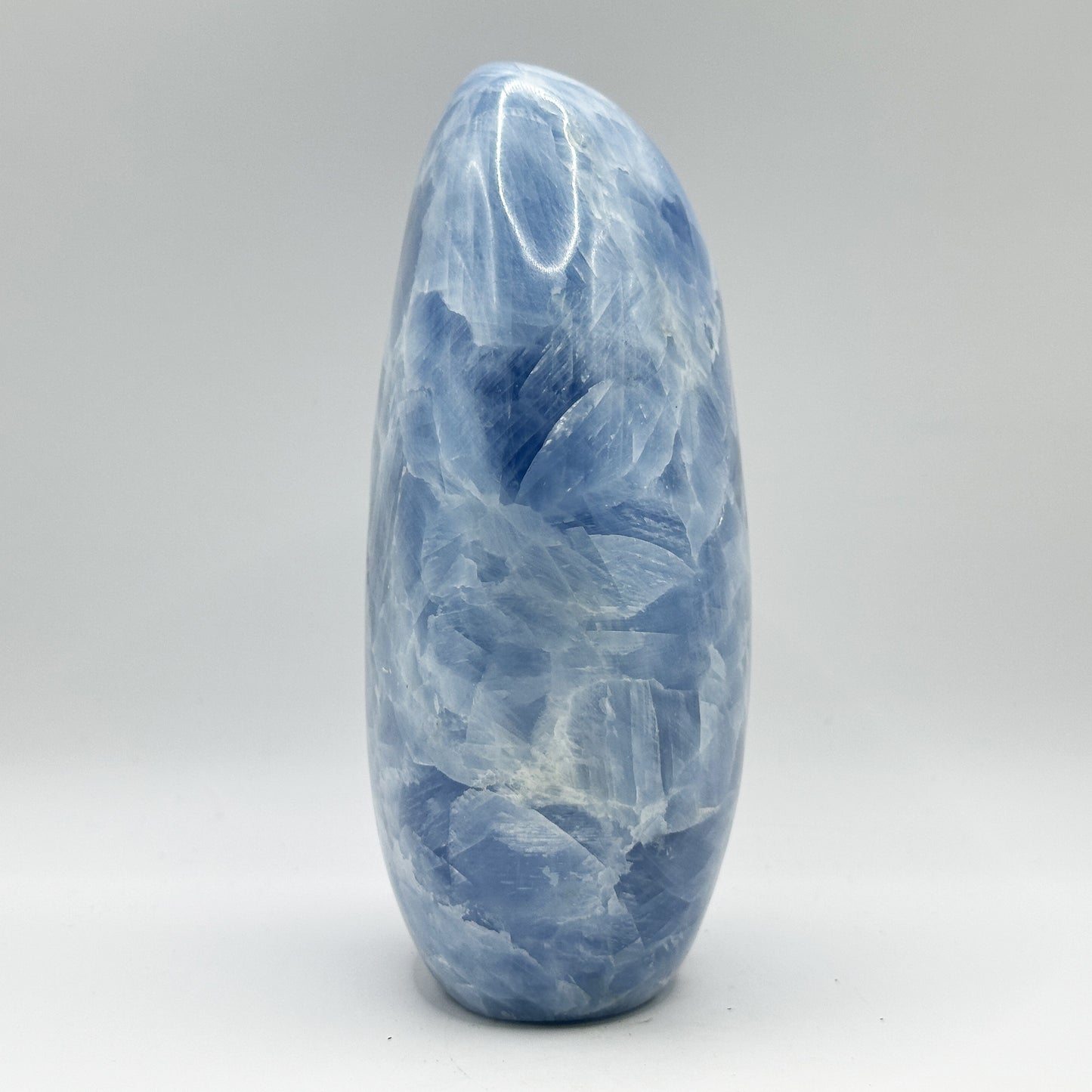 Natural Self-Standing Polished Blue Celestite Freeform - Gem Avenue