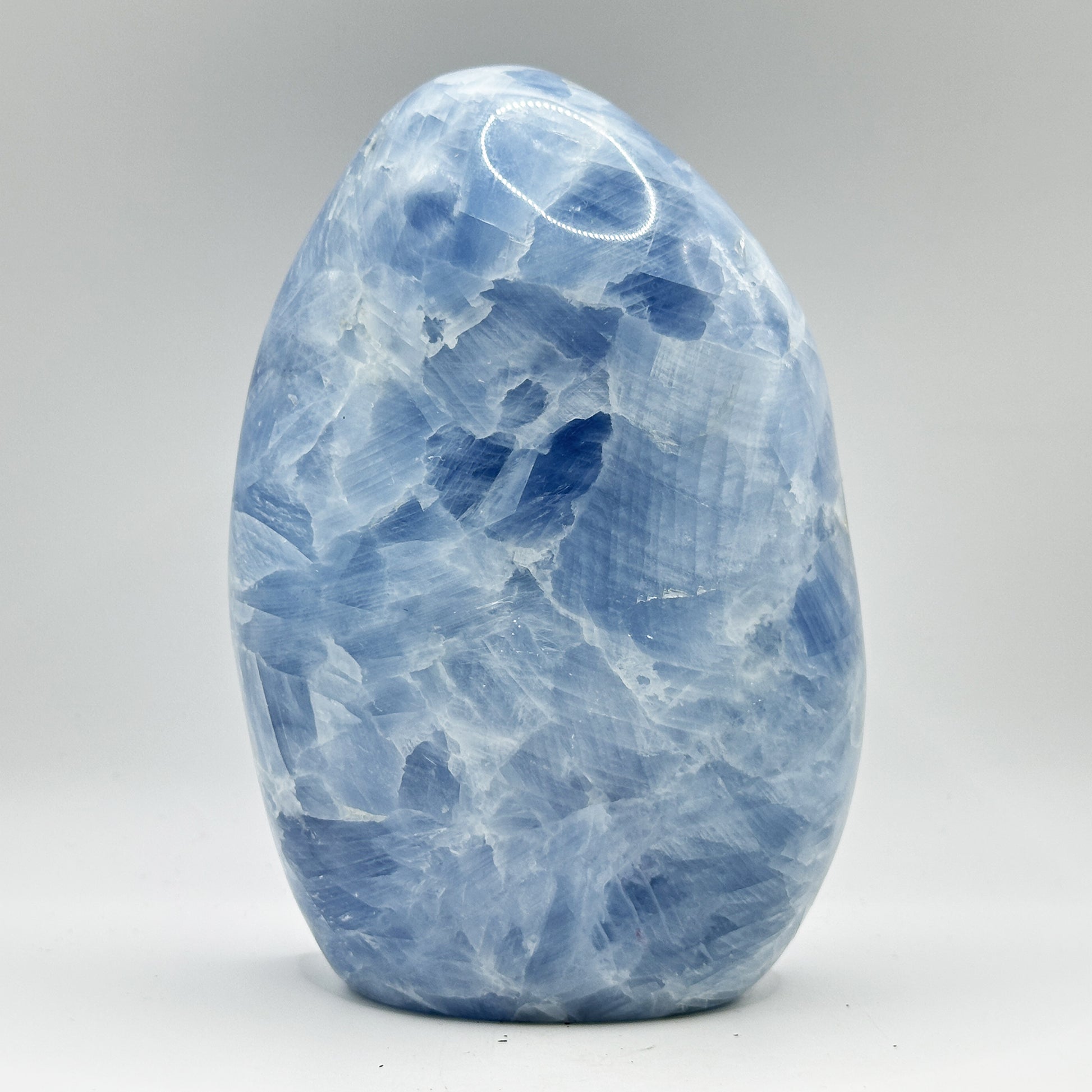 Natural Self-Standing Polished Blue Celestite Freeform - Gem Avenue