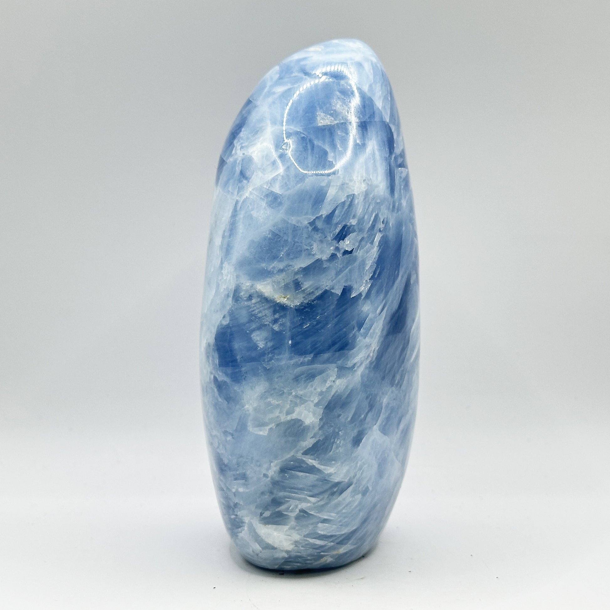 Natural Self-Standing Polished Blue Celestite Freeform - Gem Avenue