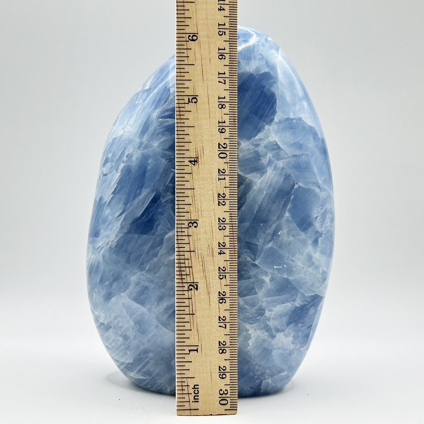 Natural Self-Standing Polished Blue Celestite Freeform - Gem Avenue