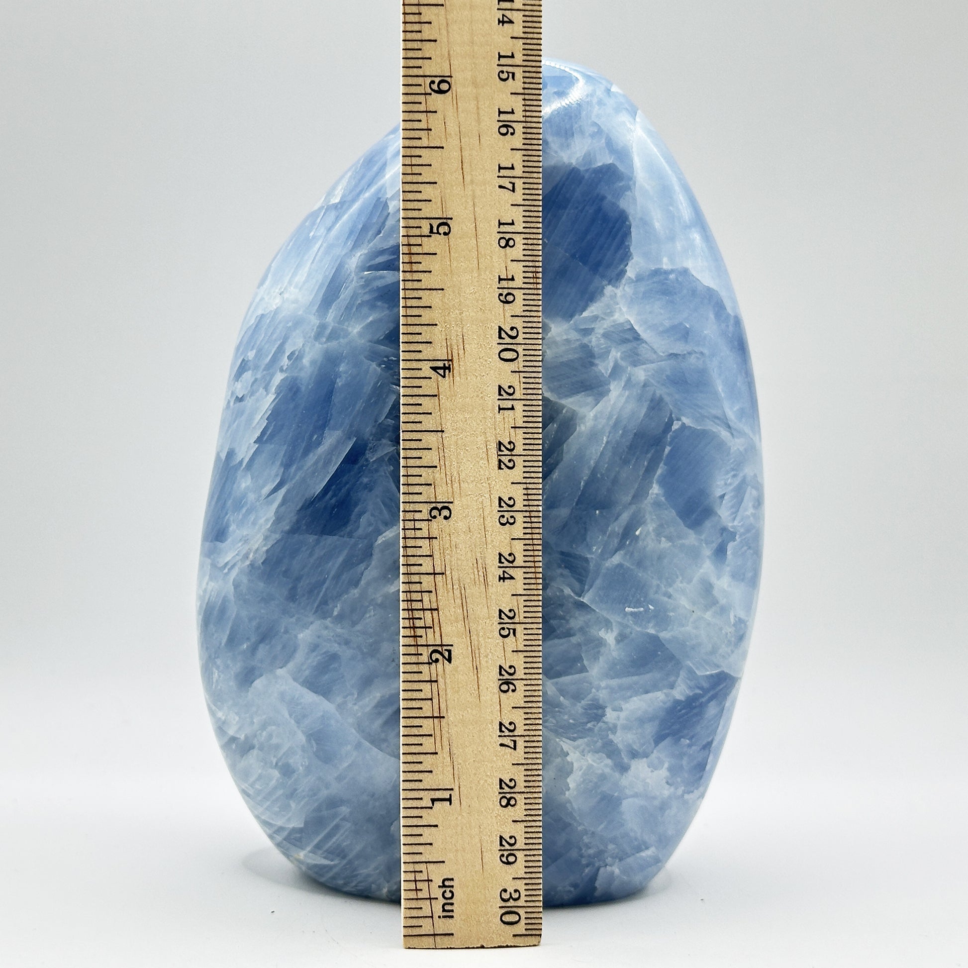 Natural Self-Standing Polished Blue Celestite Freeform - Gem Avenue