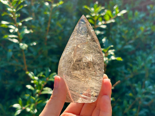 Natural Smoky Quartz Freeform Crystal Self-Standing Brazilian Quartz Display Healing Stone, Polished Mineral, Home Decor & Energy Crystal - RPS487