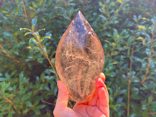 Natural Smoky Quartz Freeform Self-Standing Crystal from Brazil Healing Stone, Polished Mineral, Home Decor & Energy Balancing Quartz - RPS490