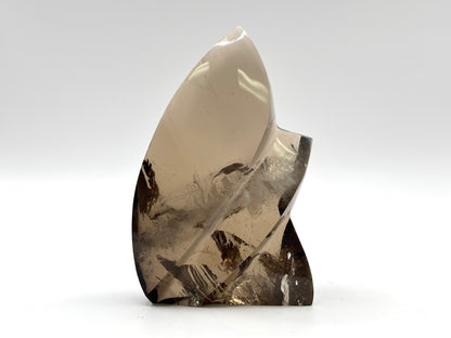Natural Smoky Quartz Freeform Self-Standing Crystal from Brazil Healing Stone, Polished Quartz Mineral, Home Decor & Energy Balancing Crystal - RPS491