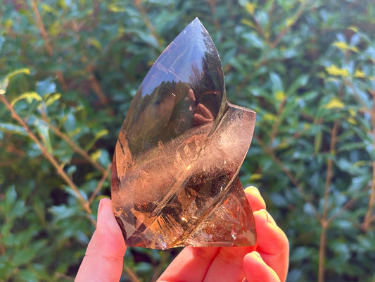 Natural Smoky Quartz Freeform Self-Standing Crystal from Brazil Healing Stone, Polished Quartz Mineral, Home Decor & Energy Balancing Crystal - RPS491