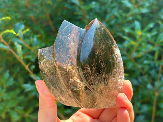 Natural Smoky Quartz Freeform Crystal from Brazil Polished Healing Stone, Self-Standing Decorative Mineral, Unique Smokey Quartz Display Specimen - RPS493