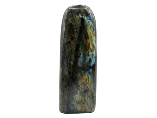 Natural Polished Labradorite Freeform Crystal with Blue and Gold Flash for Healing, Meditation & Home Decor - RPS504