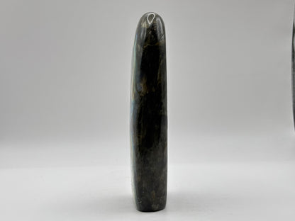 Natural Polished Labradorite Freeform Crystal with Blue and Gold Flash for Healing, Meditation & Home Decor - RPS504