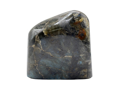 Natural Polished Labradorite Freeform Crystal with Vibrant Blue and Gold Flash Healing Stone for Meditation, Focus, and Home Decor Display - RPS505