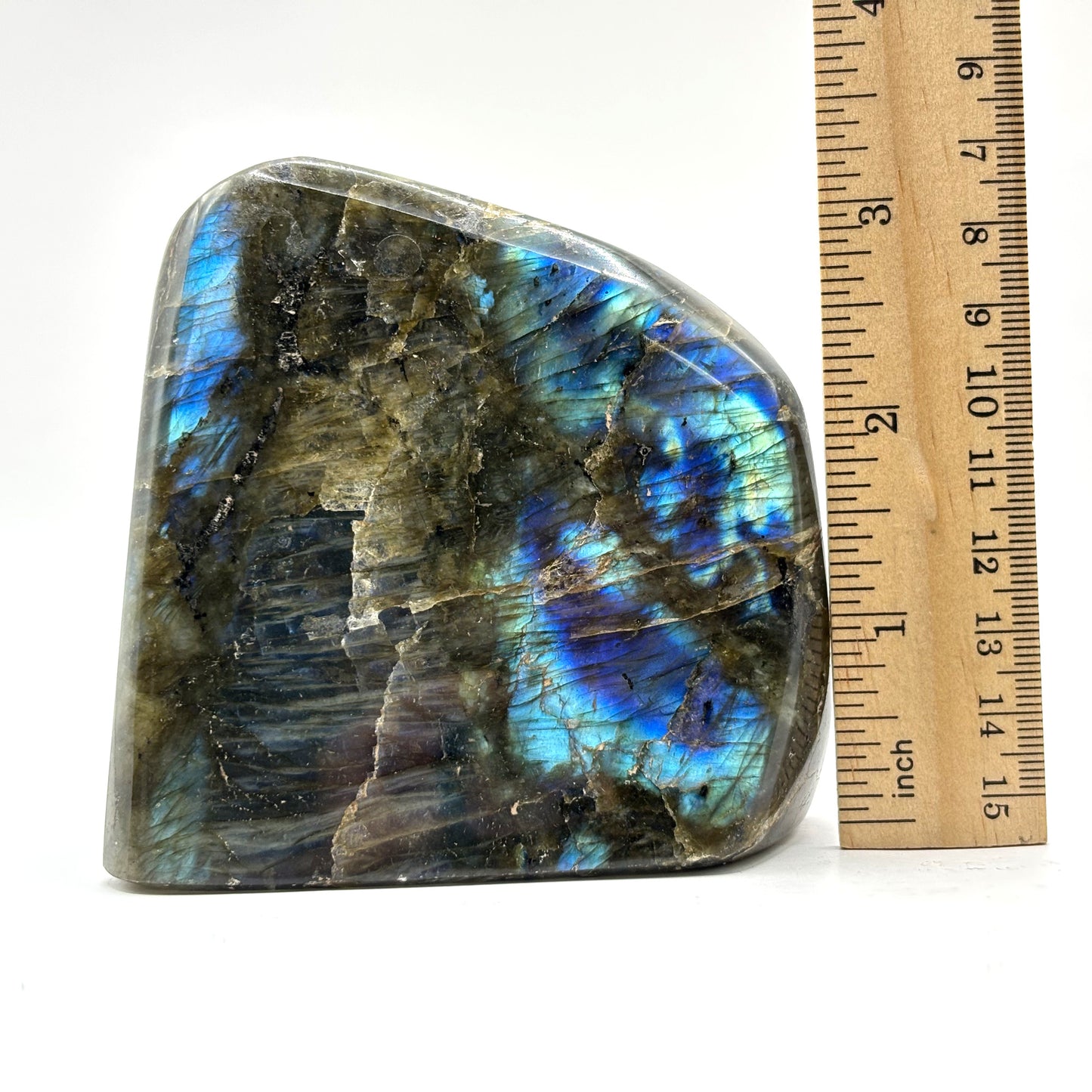 Natural Polished Labradorite Freeform Crystal - Gem Avenue Retail