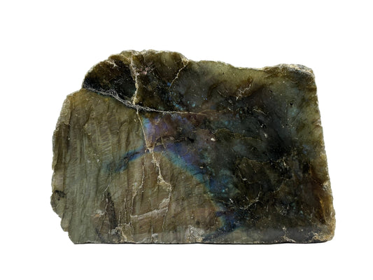 Natural Polished Labradorite Freeform Crystal with Blue & Gold Flash for Healing, Meditation & Home Decor - RPS510