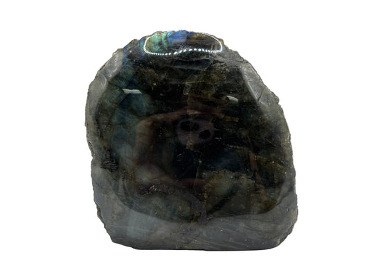 Natural Polished Labradorite Freeform Crystal with Blue & Gold Flash for Healing, Meditation, and Home Decor - RPS511