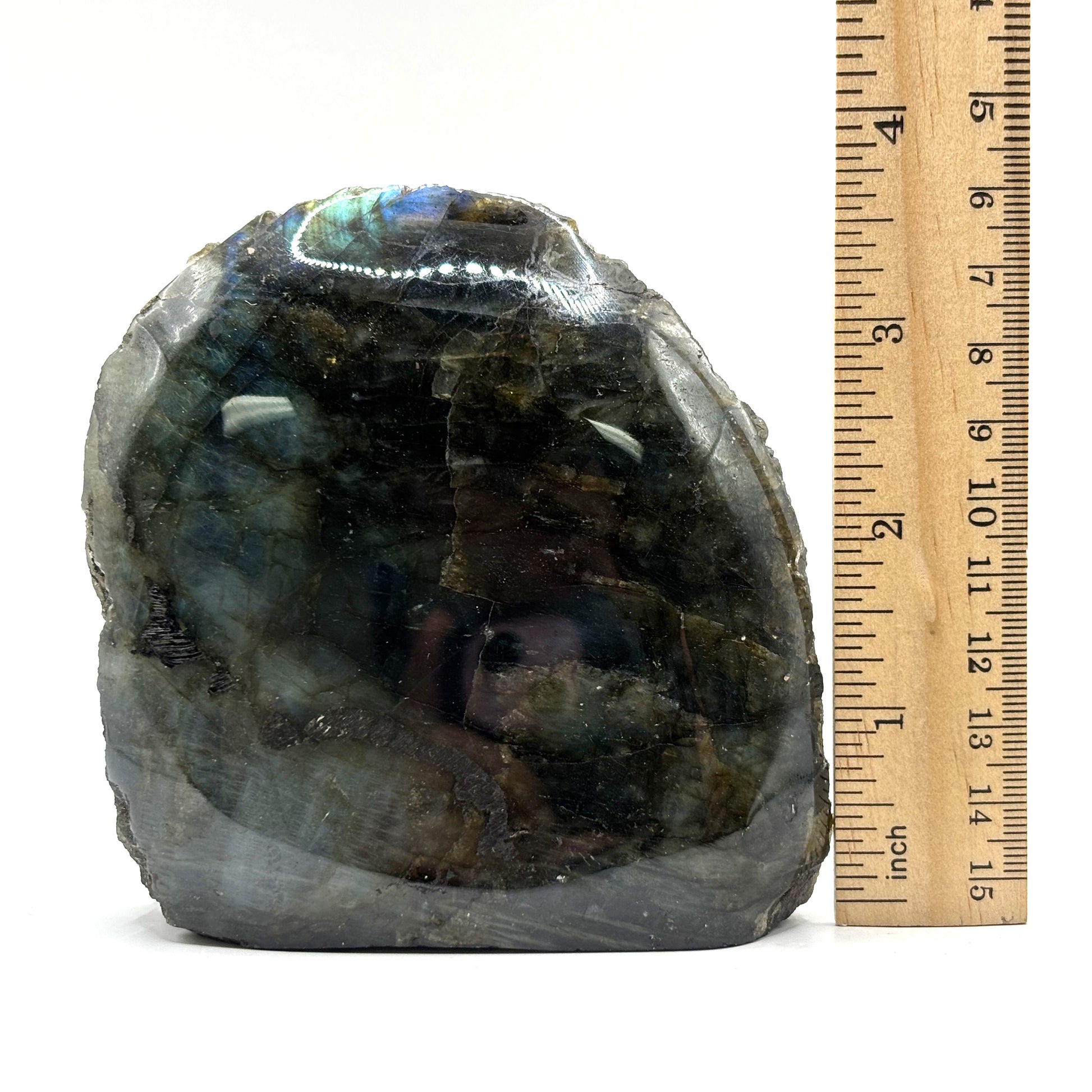Natural Polished Labradorite Freeform Crystal - Gem Avenue Retail