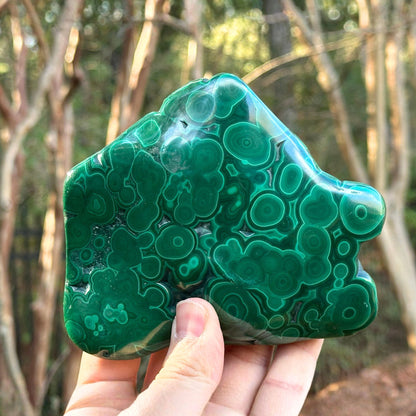 Natural Polished Malachite Freeform - Gem Avenue