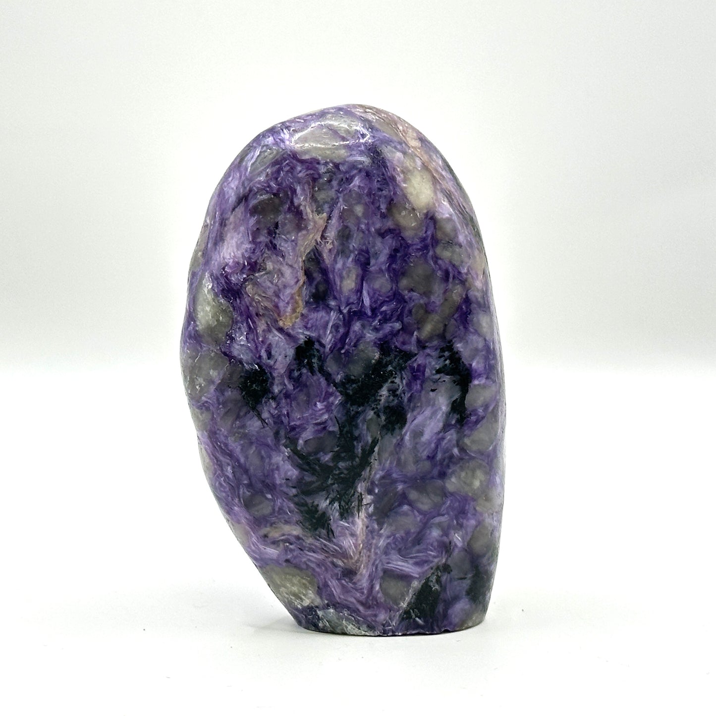 Natural Polished Purple Charoite Freeform Crystal - Gem Avenue
