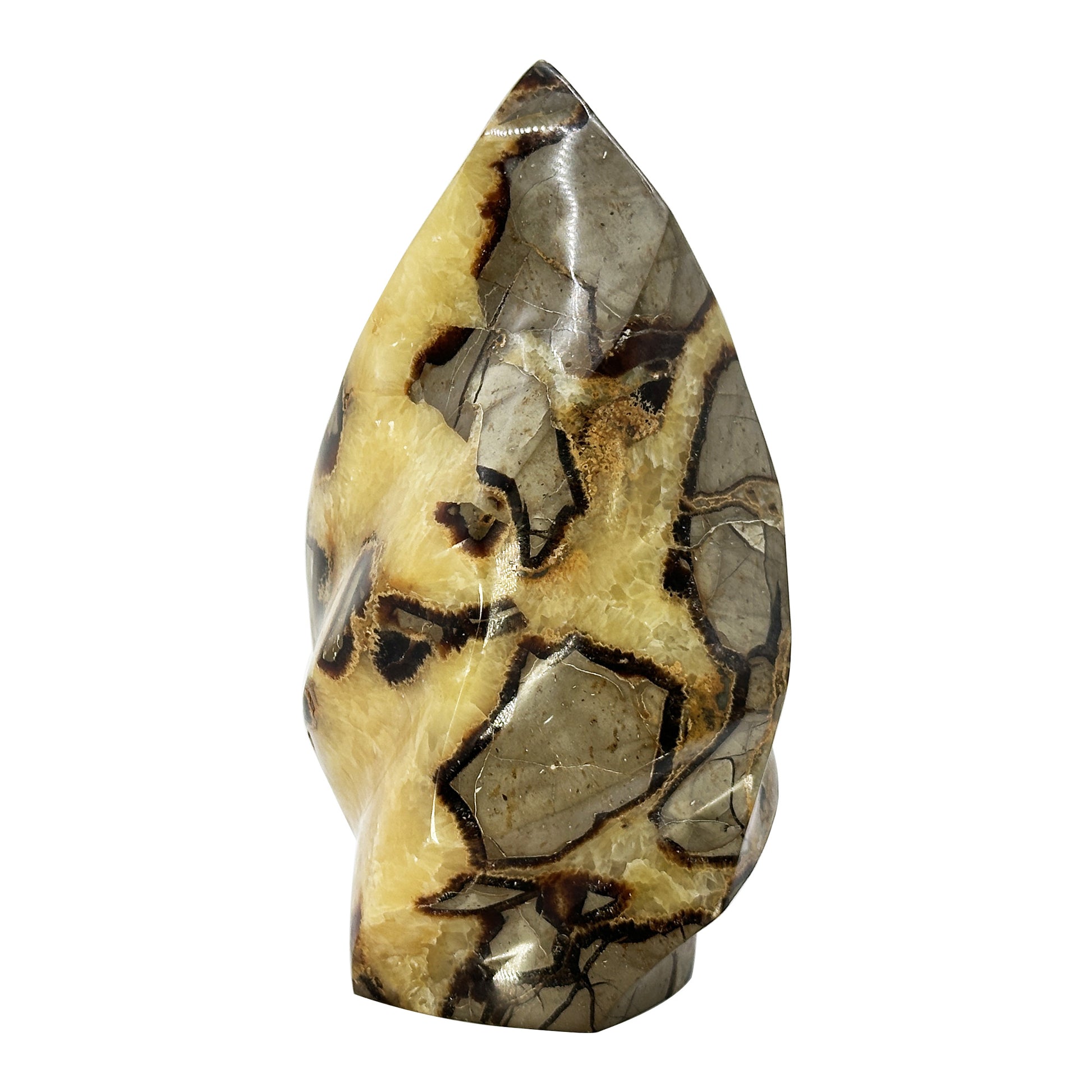 Natural Polished Septarian Crystal Freeform - Gem Avenue