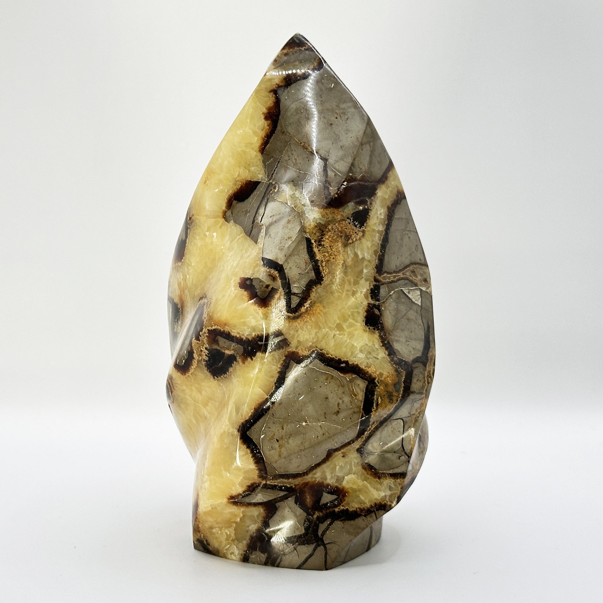 Natural Polished Septarian Crystal Freeform - Gem Avenue
