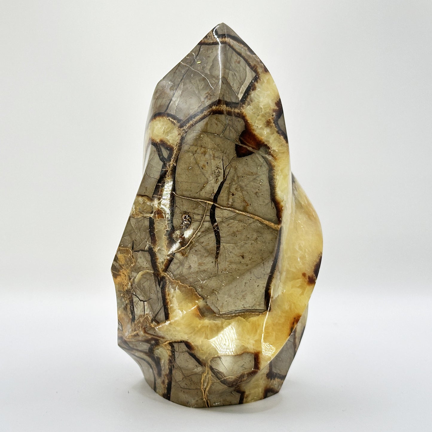 Natural Polished Septarian Crystal Freeform - Gem Avenue
