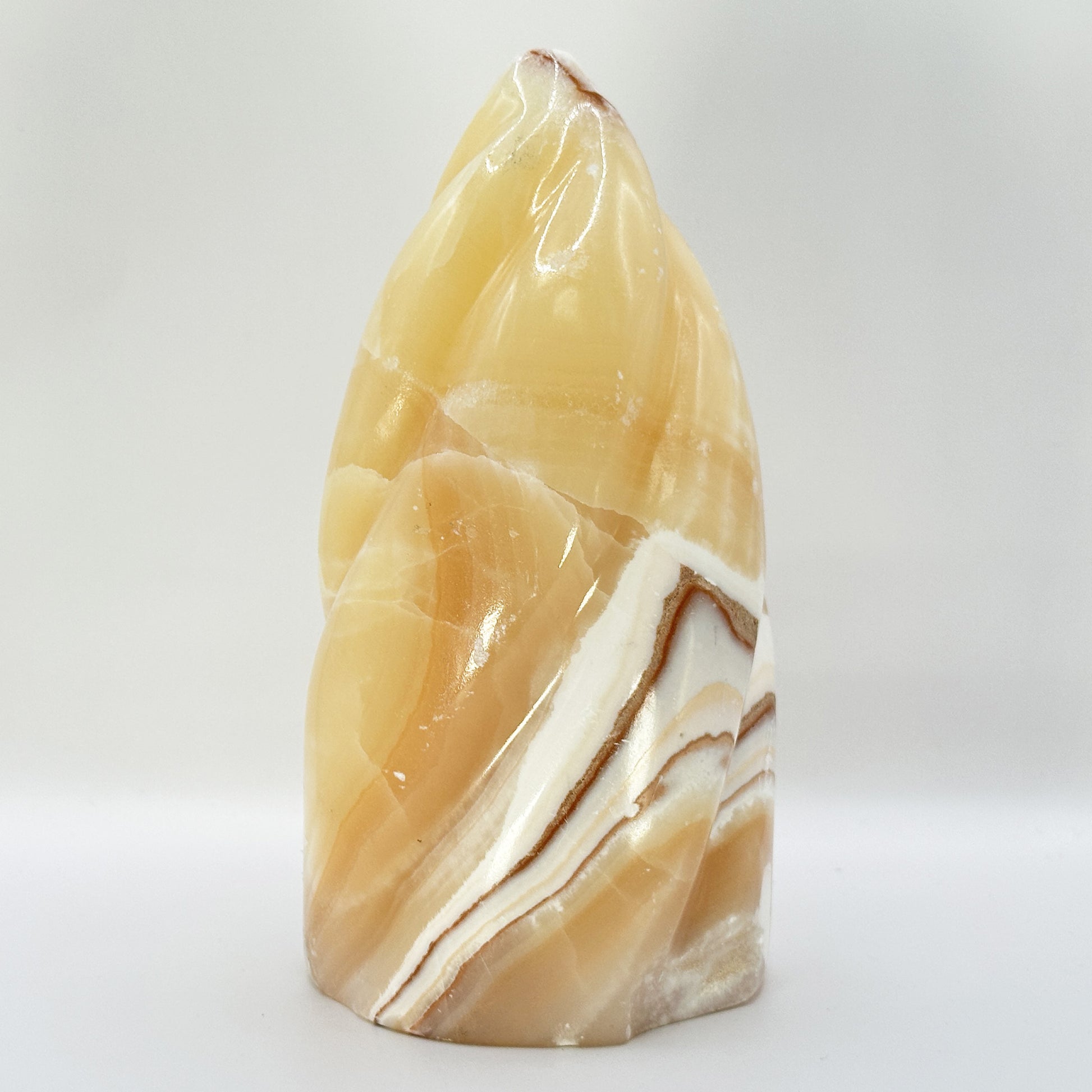 Polished Orange Calcite Freeform - Gem Avenue