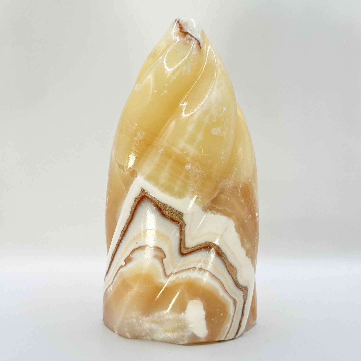 Polished Orange Calcite Freeform - Gem Avenue