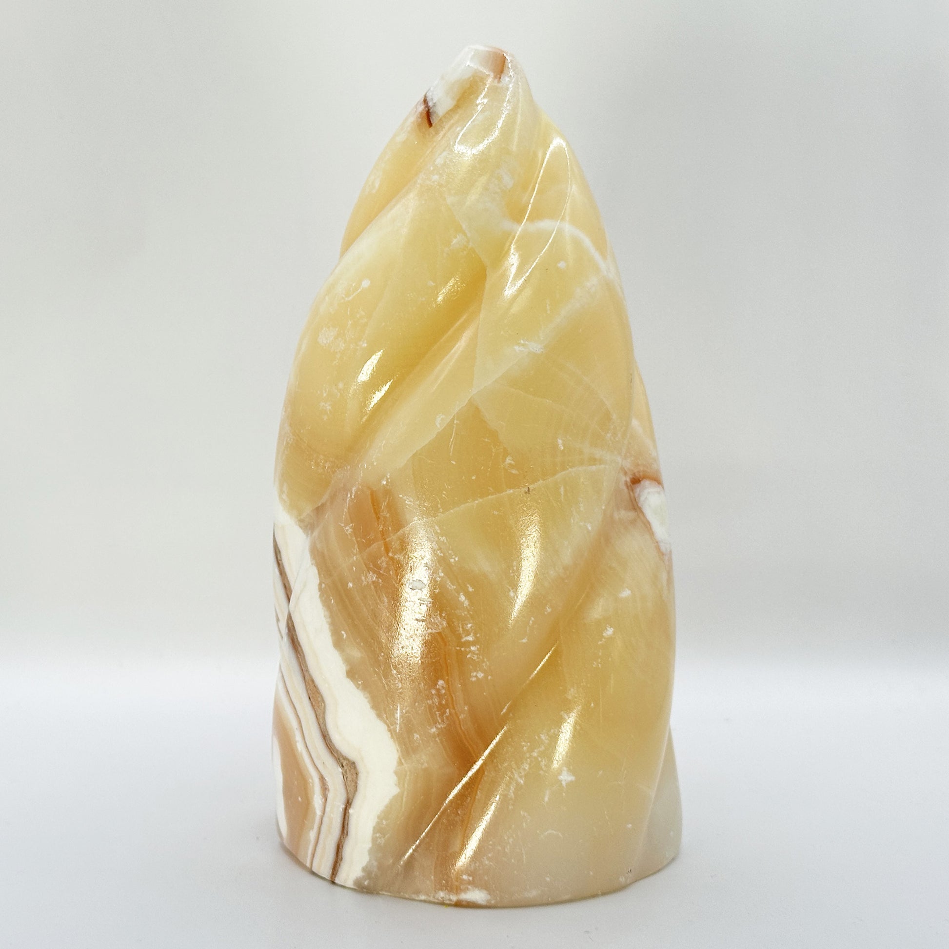Polished Orange Calcite Freeform - Gem Avenue