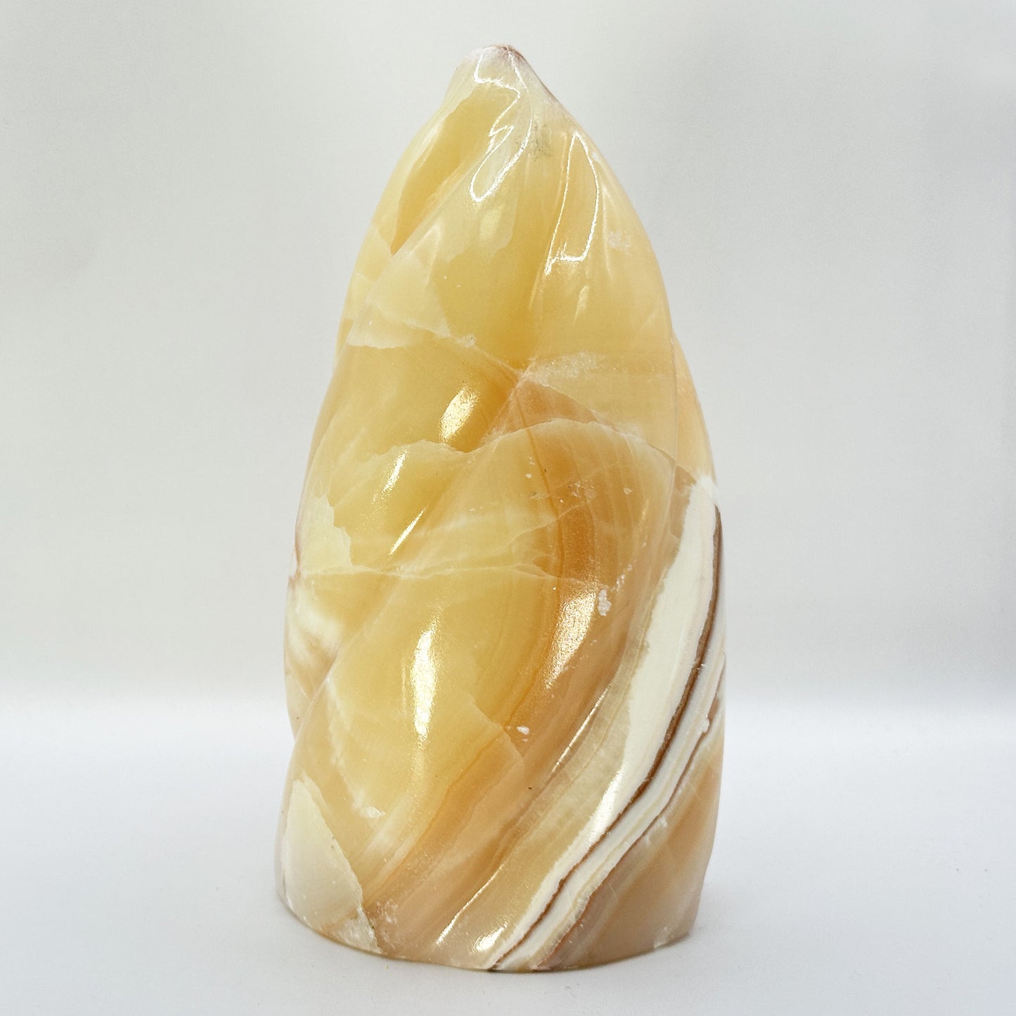 Polished Orange Calcite Freeform - Gem Avenue